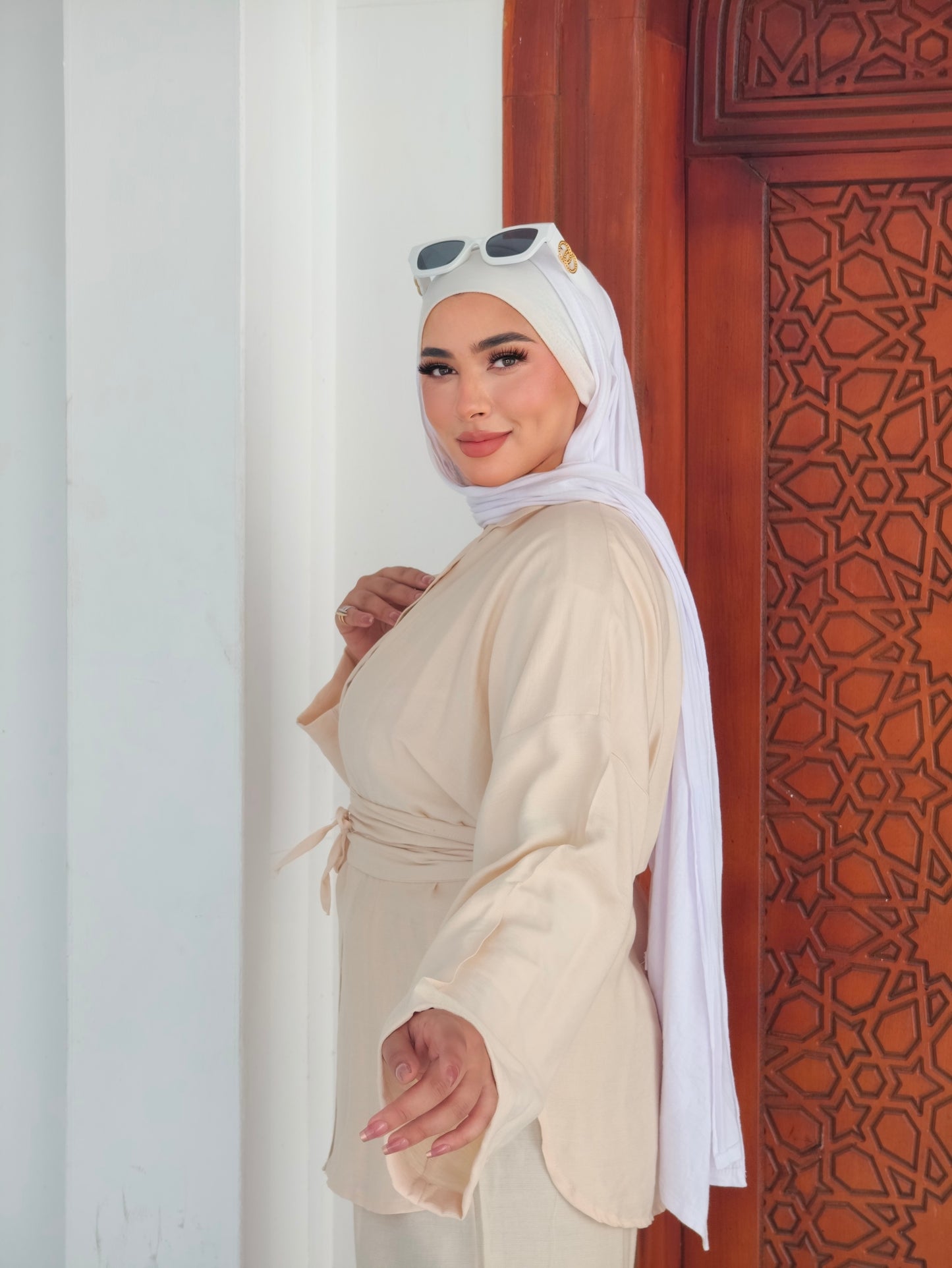 Beige Linen Set