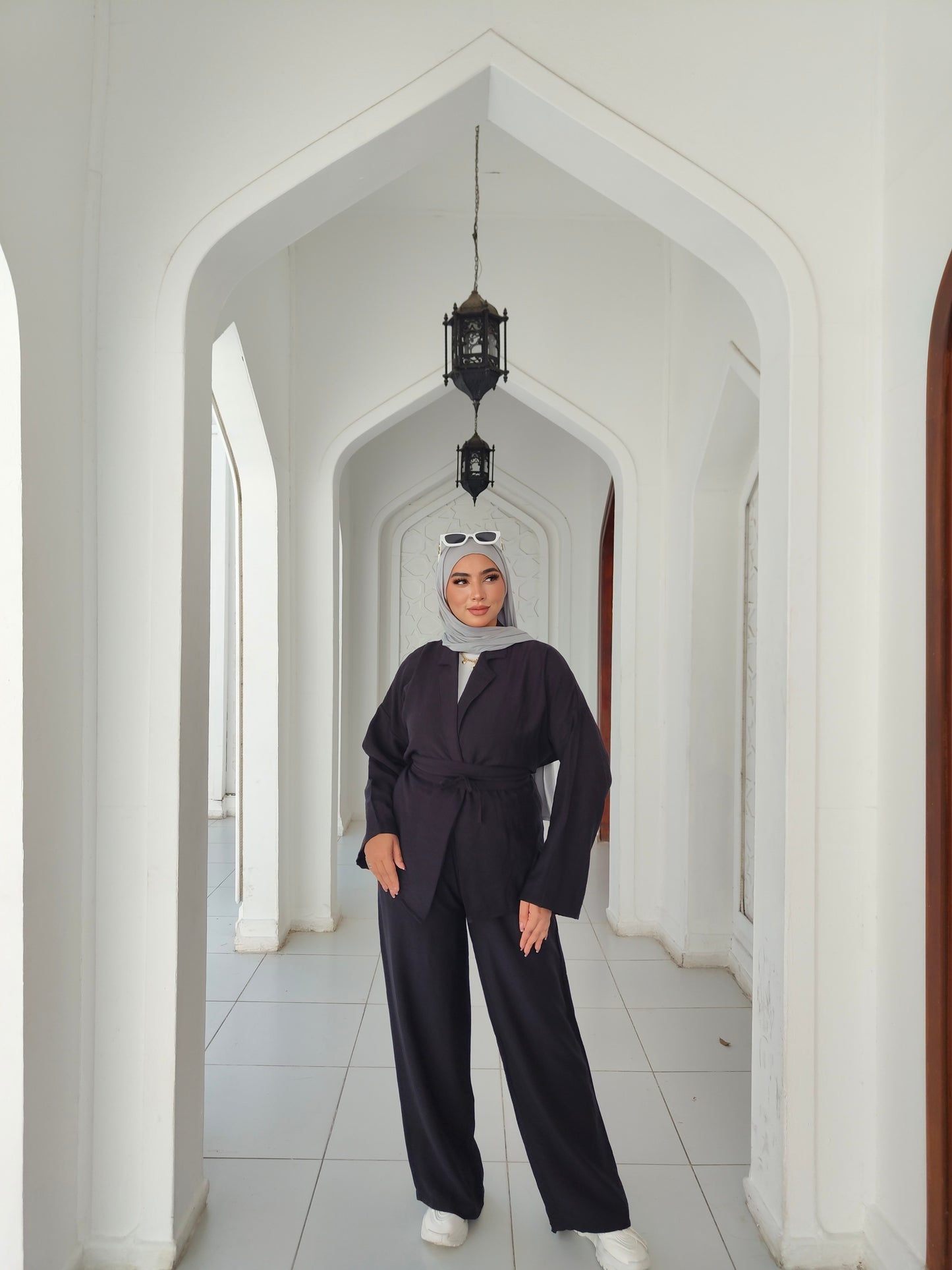 Black Linen Set