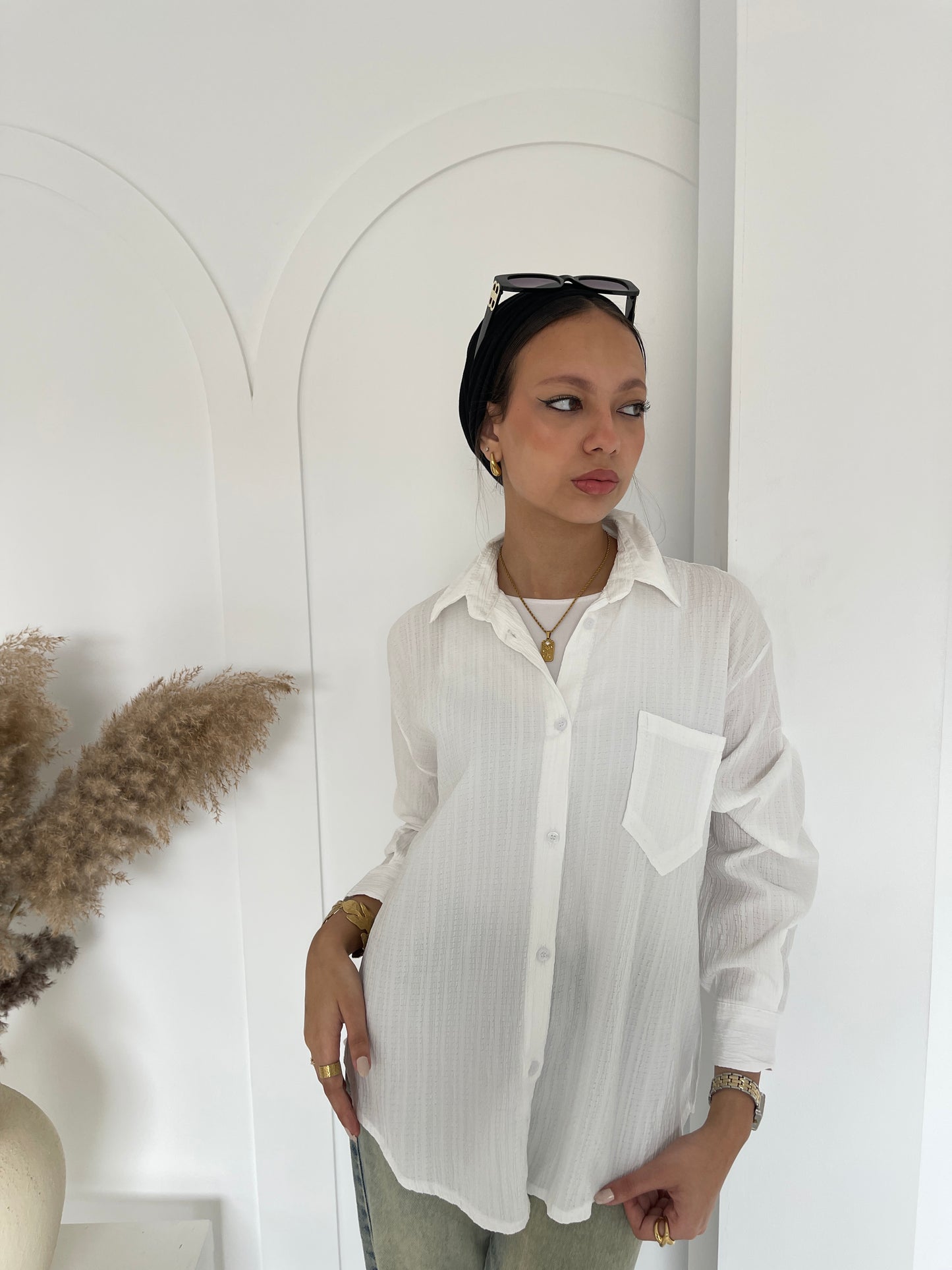 Muslin shirt _ white