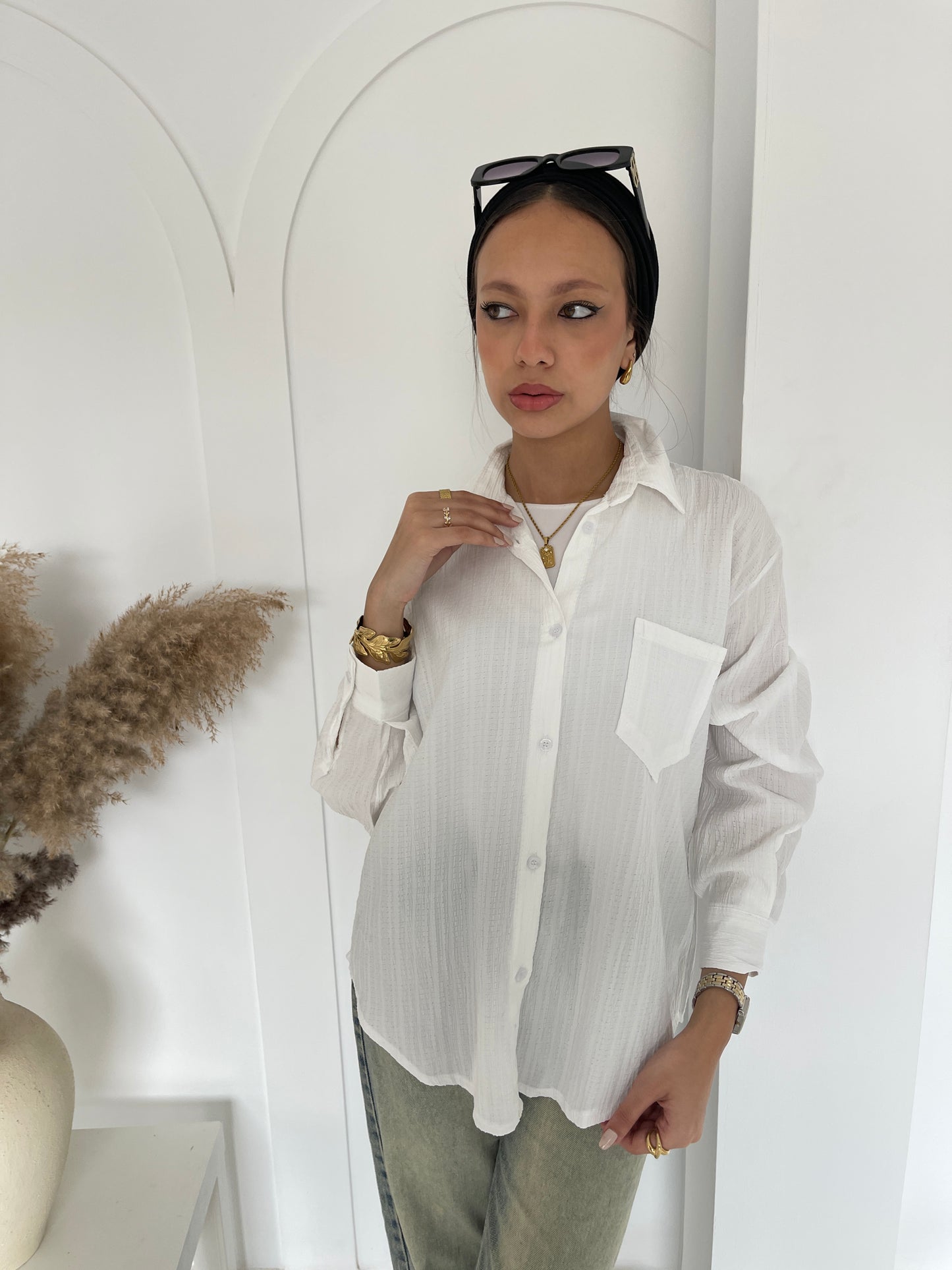 Muslin shirt _ white