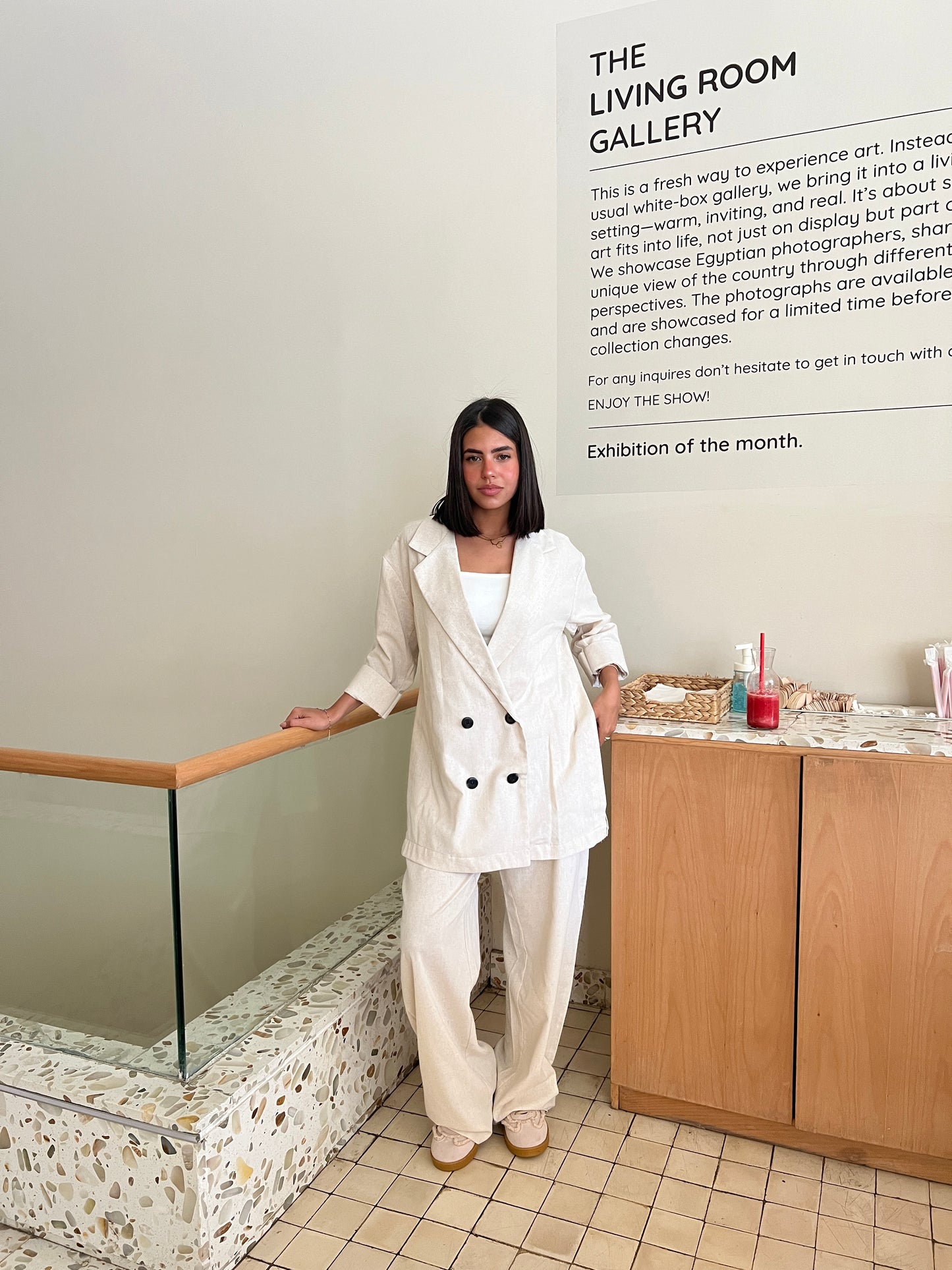 Beige Linen Set