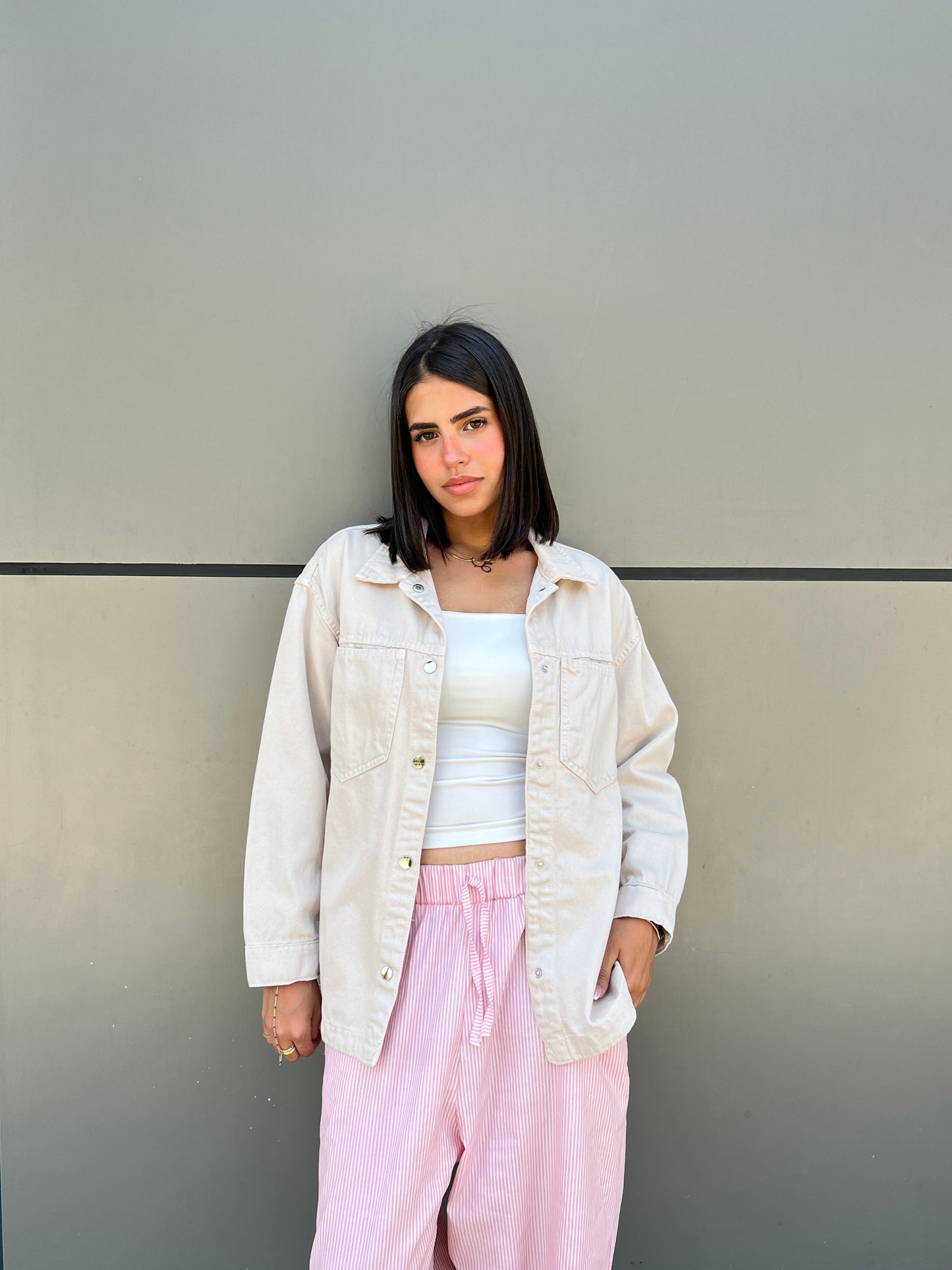 Denim Beige Shirt