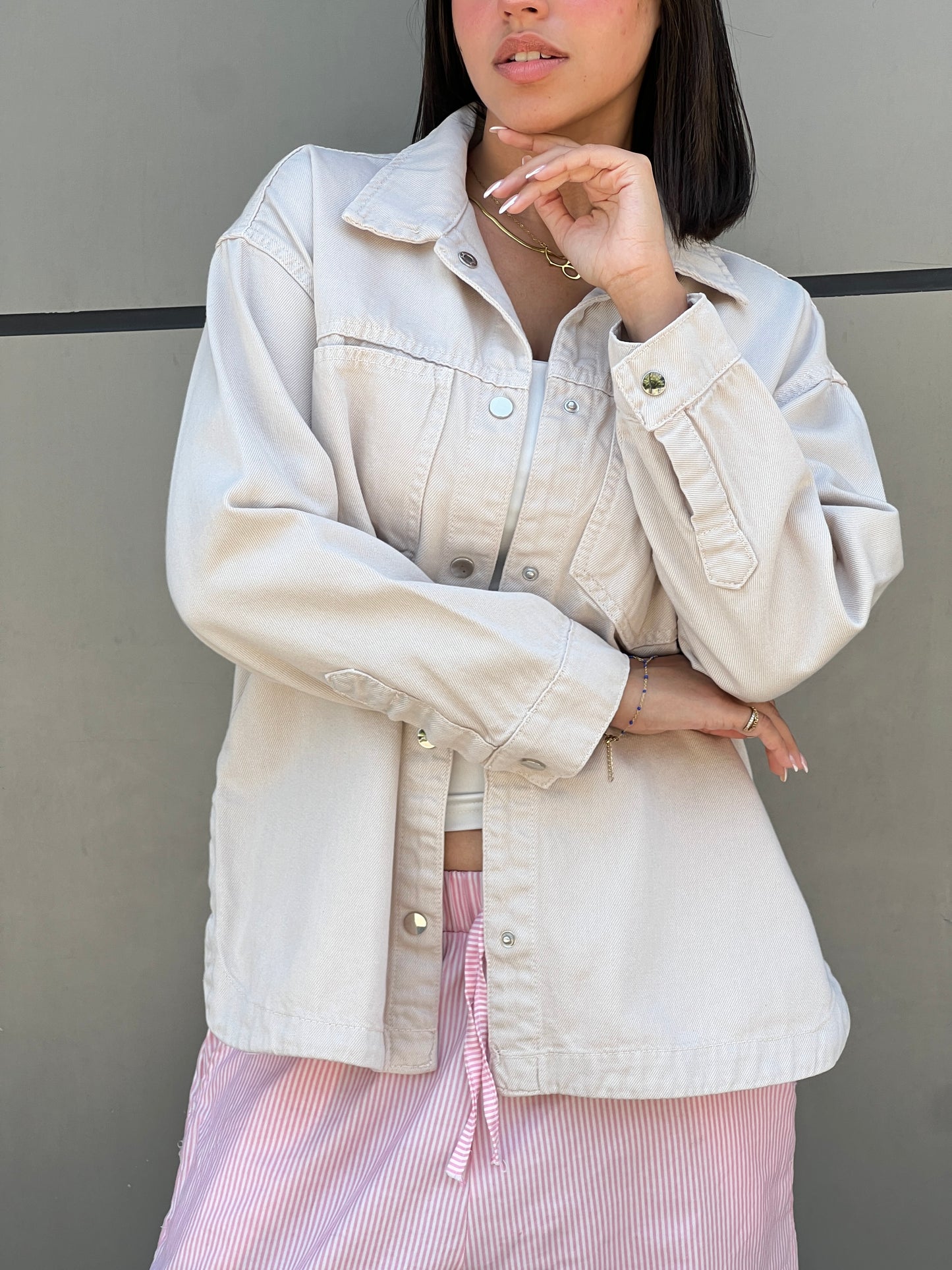 Denim Beige Shirt