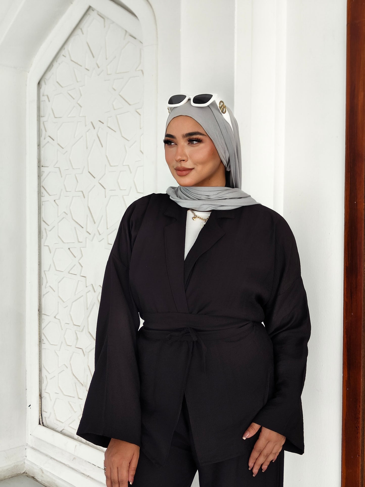 Black Linen Set