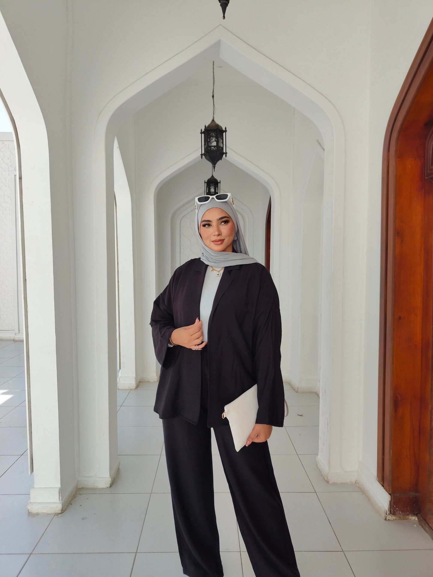 Black Linen Set