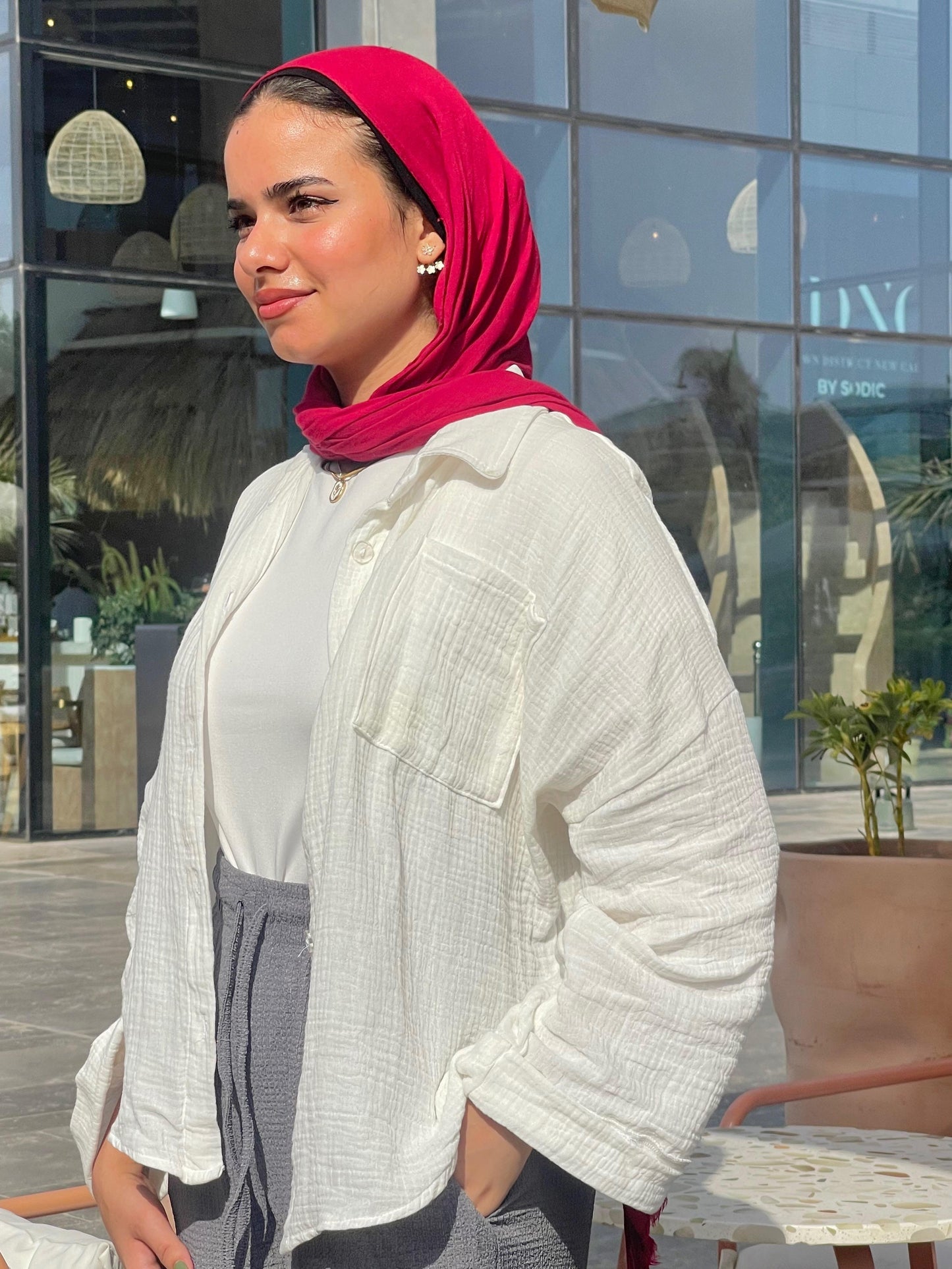 Muslin shirt - white
