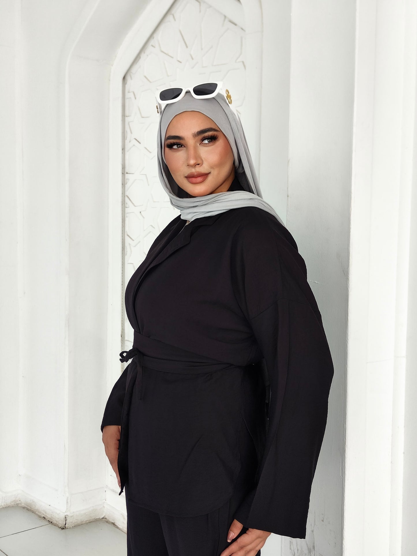Black Linen Set