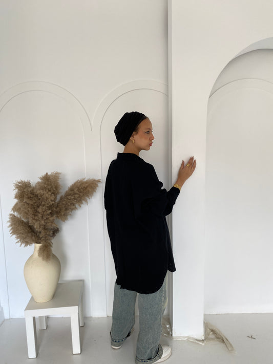 Muslin shirt _ Black