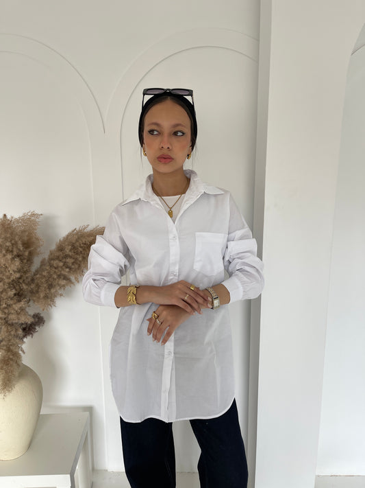 Poplin shirt _ white