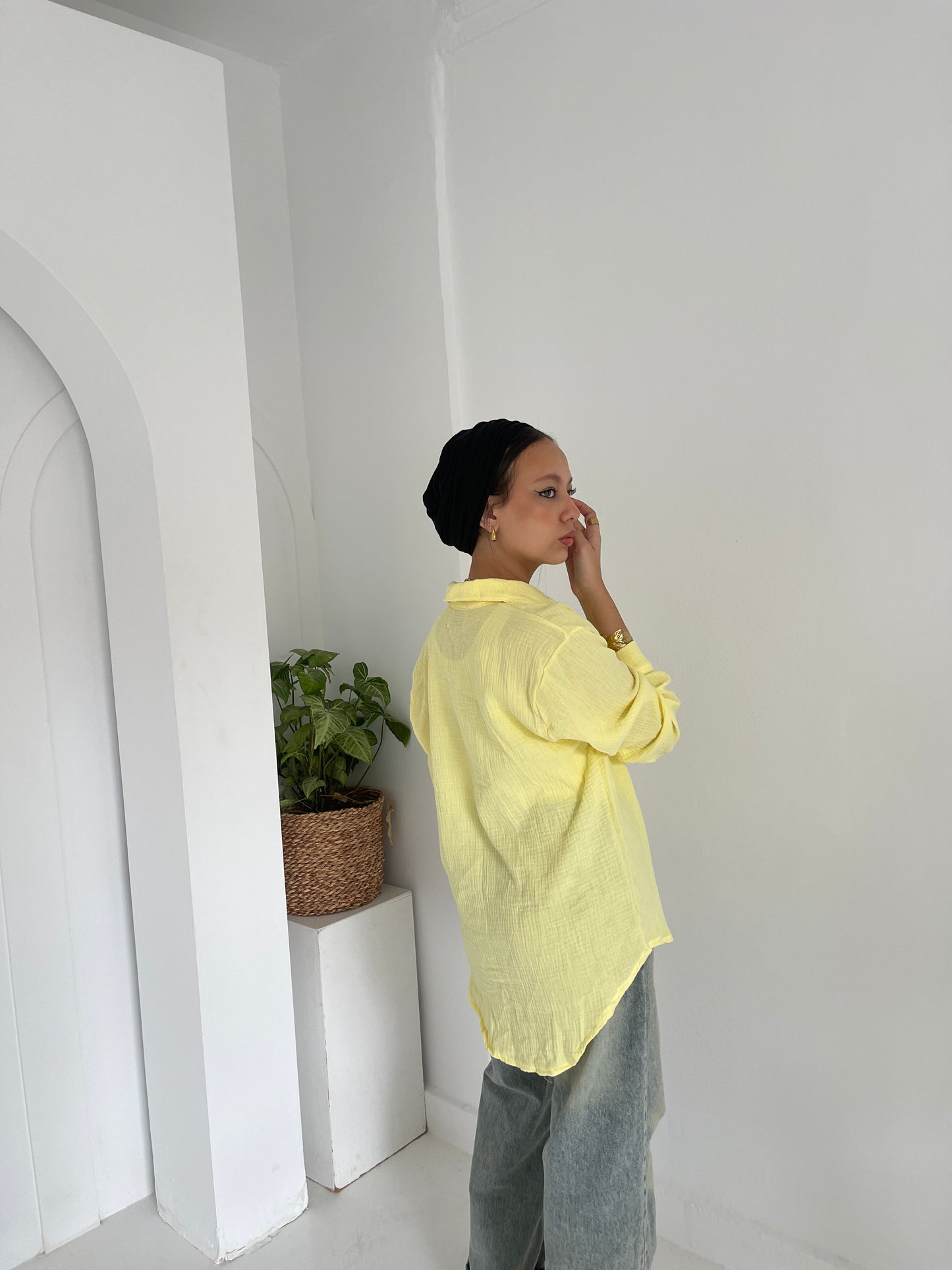 Muslin shirt _ Yellow