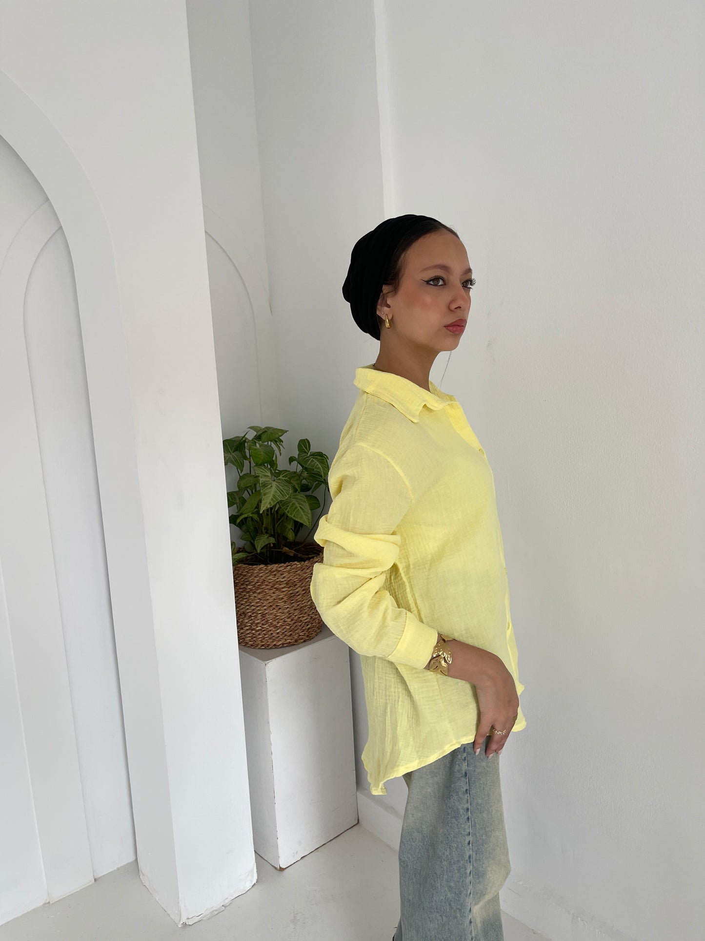 Muslin shirt _ Yellow
