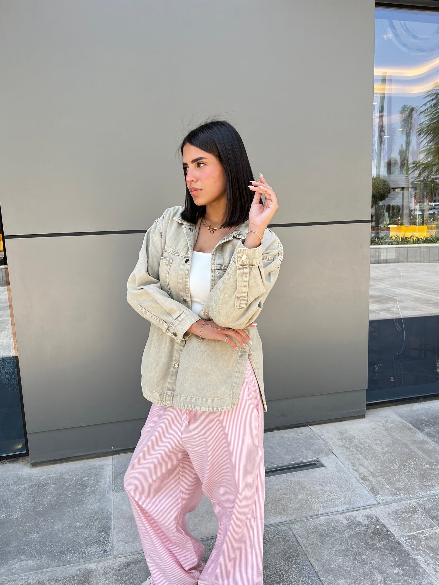 Acid wash beige