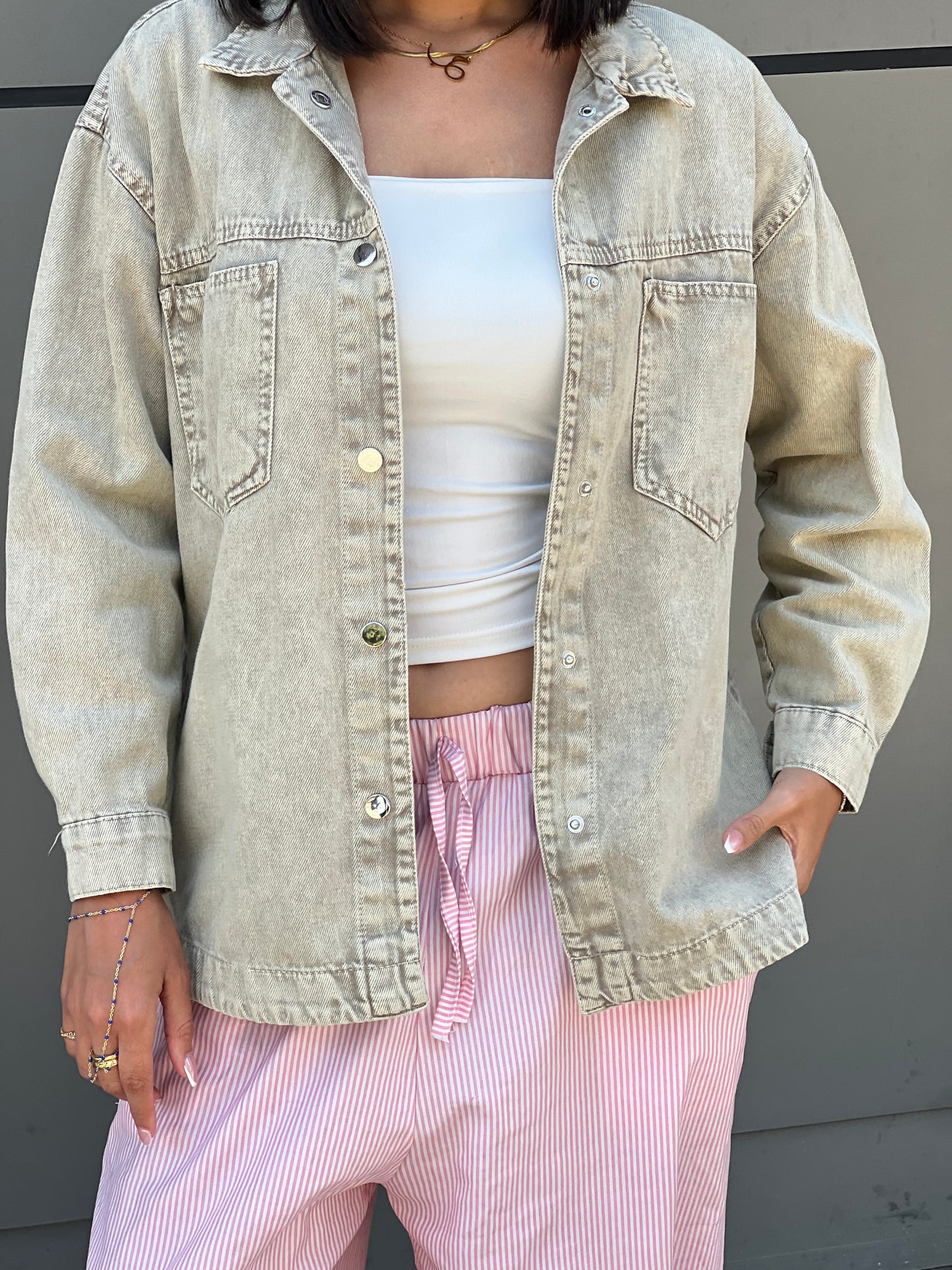 Acid wash beige