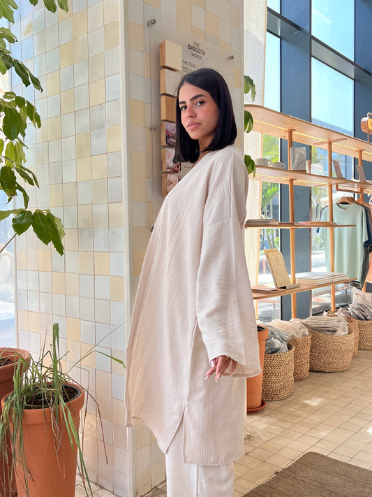 Beige Kimono