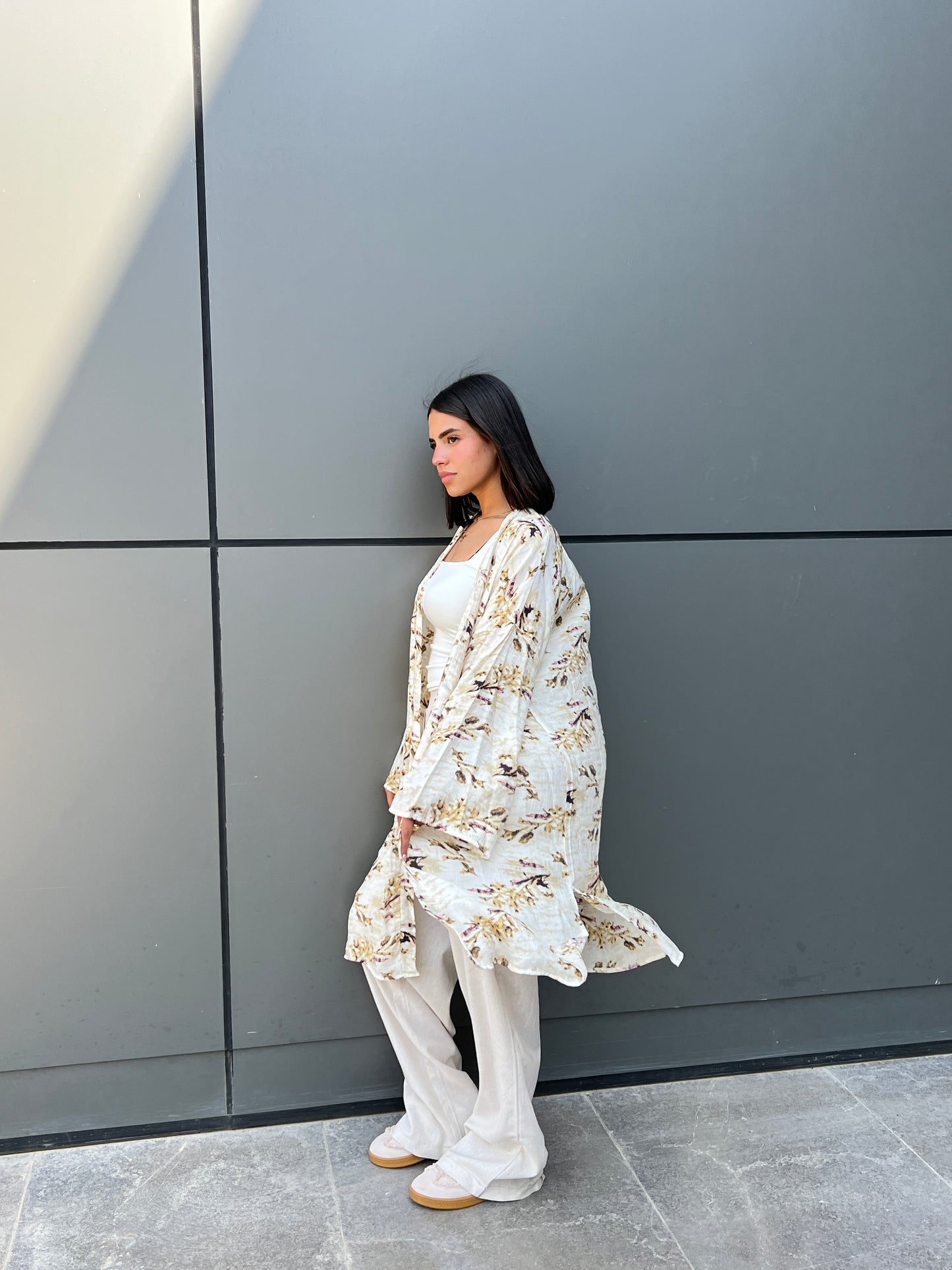 Flory beige Kimono