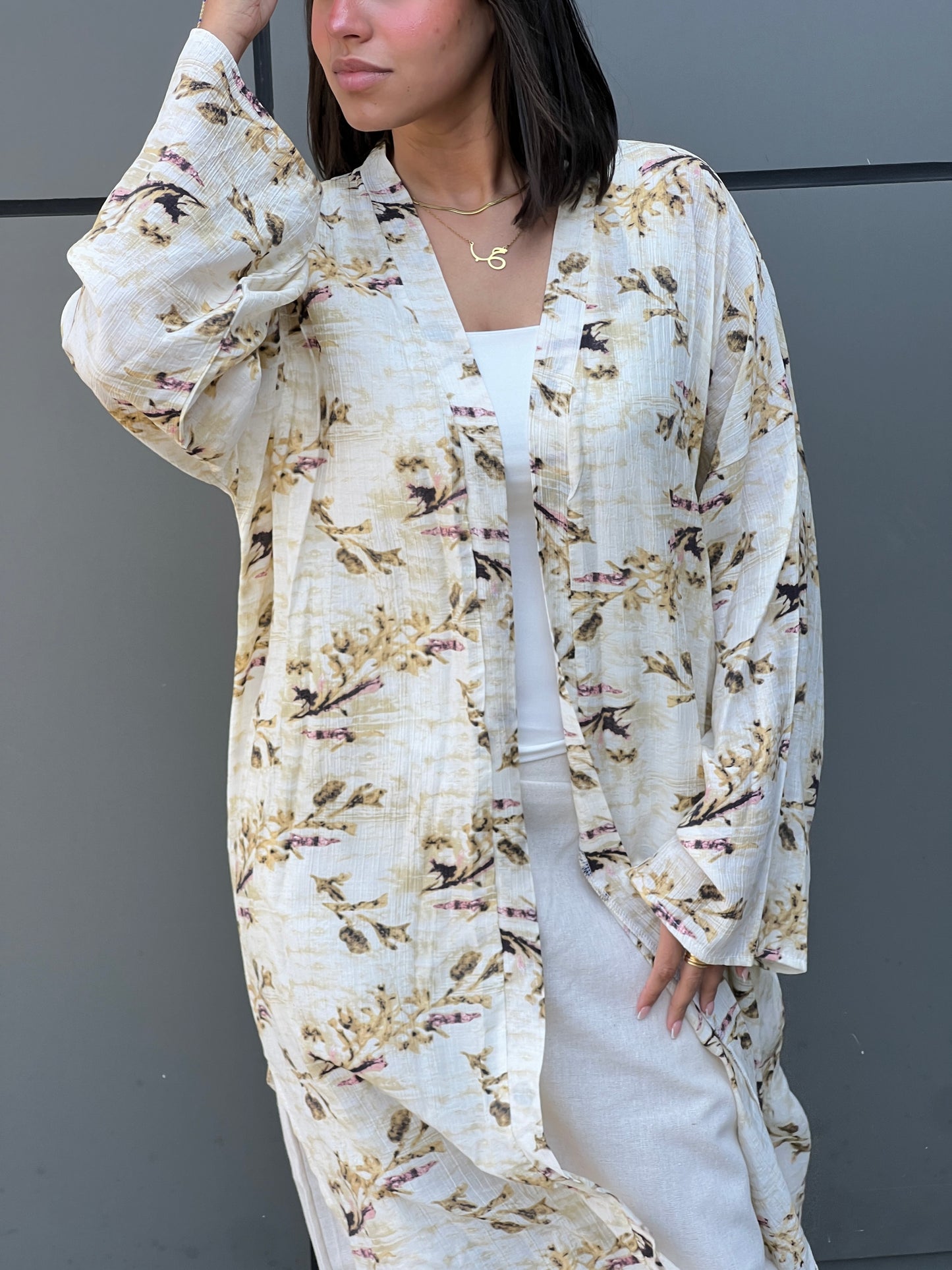 Flory beige Kimono