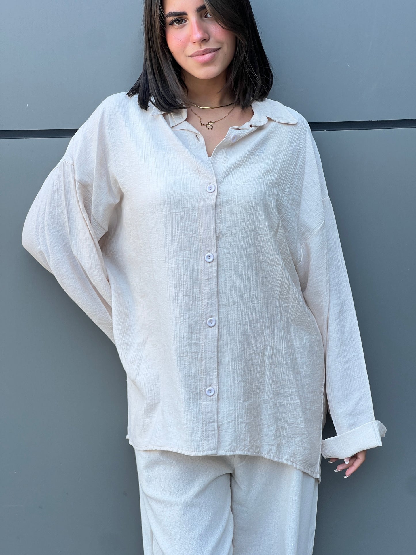 Beige Shirt
