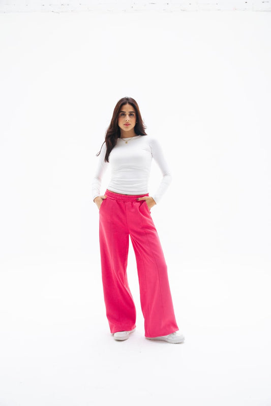 Wide-leg  _ pink