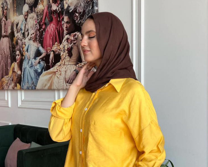 linen shirt - Yellow