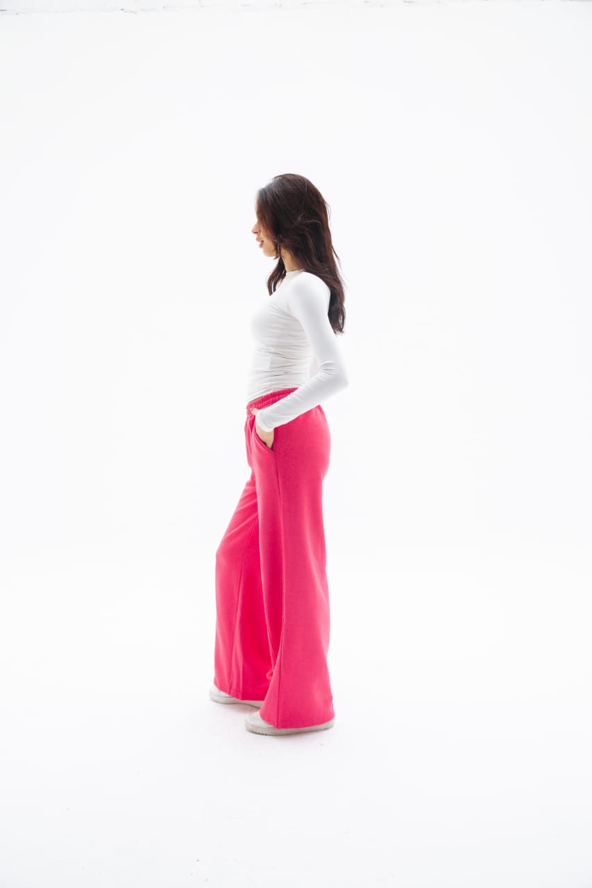 Wide-leg  _ pink