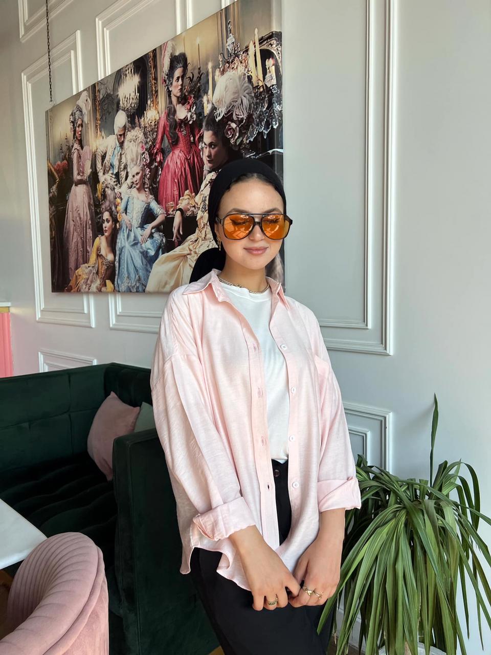 LINEN SHIRT - PINK